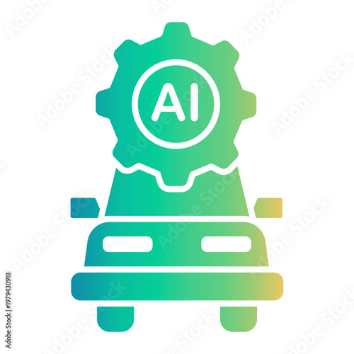 artificial intelligence Gradient icon