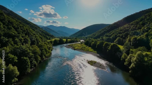 mountain river in the mountains
