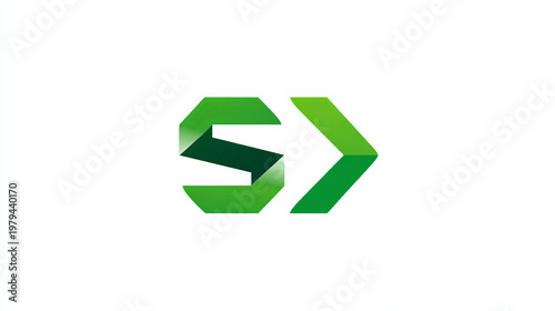 Free Download Sustainable Energy logo vector design with Letter S growth Twisted Arrow shapes smart green future of technology concept for renewable power, ui, AI Technology, modern clean energy, business identity. - GFXLoad