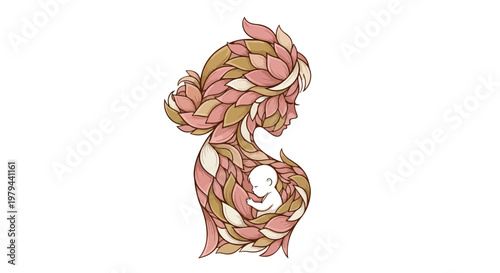 Lovely mother and daughter embracing in a heartwarming family moment for international mothers day