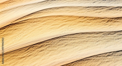 Wavy beige and brown layered texture.