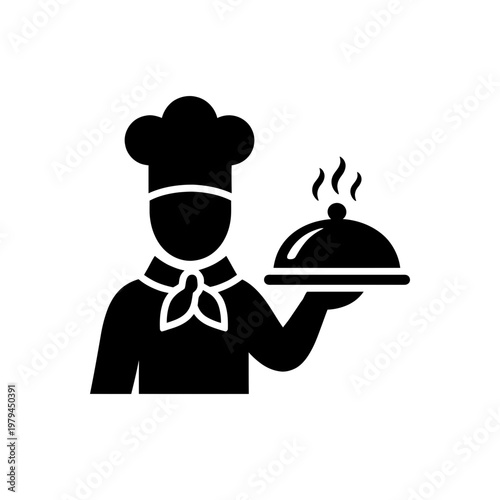 Chef Serving Dish Icon