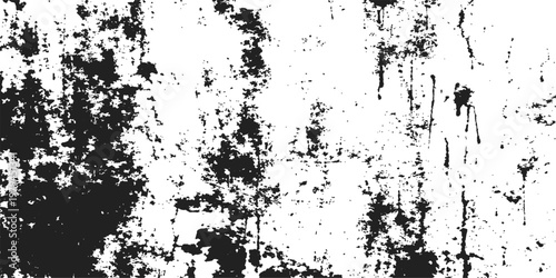 Abstract expressive, abstract composition in stark black and gray, with a grungy texture reminiscent of an urban, weathered wall or surface, capturing the essence of wear and age.