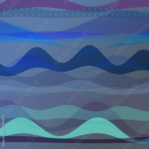 Wave Bands abstract background with abstract, background, and frequency elements; rhythmic composition, muted palette, elegant mood.