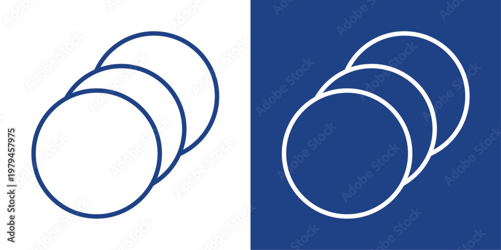 Obraz premium Energy Transition Blue And White Icon Style Collection