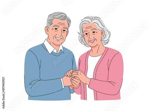 Elderly Couple Holding Hands A Symbol of Enduring Love and Companionship in Later Years