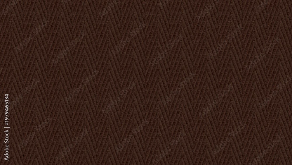 Fototapeta premium knitted cotton herringbone texture uniform chocolate brown pastel background
