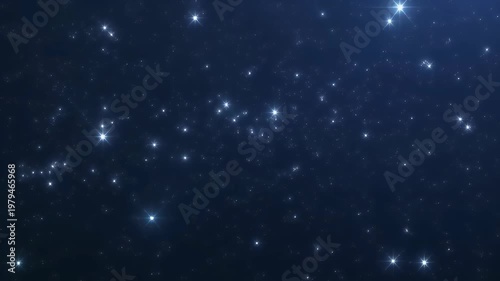 A vast expanse of the starry night sky.