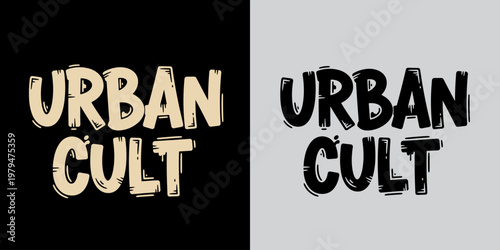Urban Cult Text Logo Design.