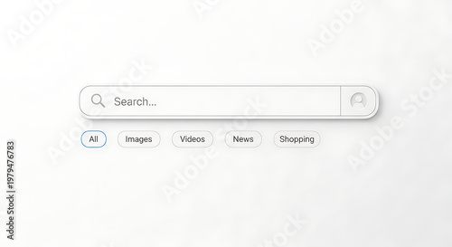 A google search interface with search bar and options for all images videos and more on a white background