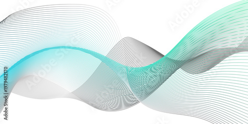 Abstract colorful line in vector business texture. Pattern line blend curve flow futuristic white background