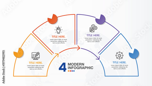 4 Stages of Business Growth Infographic Template