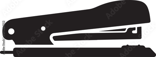 Stapler and staple isolated on white background office supplies