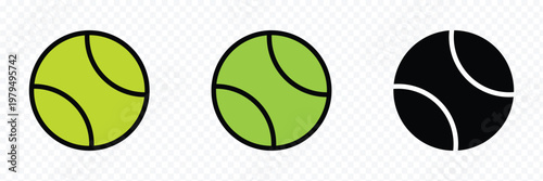 Tennis ball. icon .tennis ball icon vector logo design flat style. tennis ball icon vector design template on white background . Vector Illustration .EPS 10 .