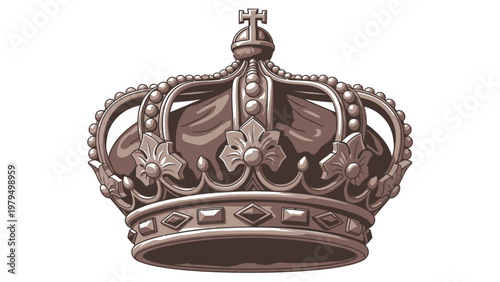 Royal Crown Jewelry Illustration.