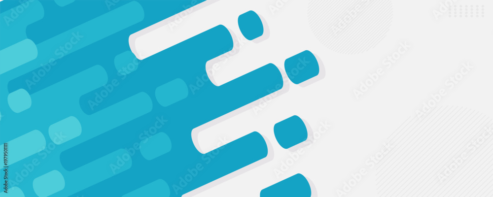 Obraz premium Blue Rounded Lines Background Abstract Liquid Shape Dashed Lines and Dots. Vector Illustration