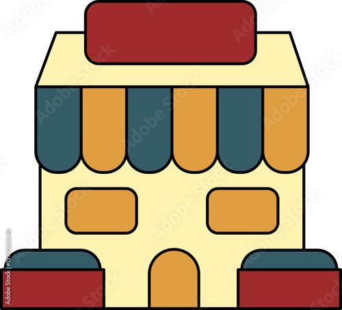 Small business storefront illustration