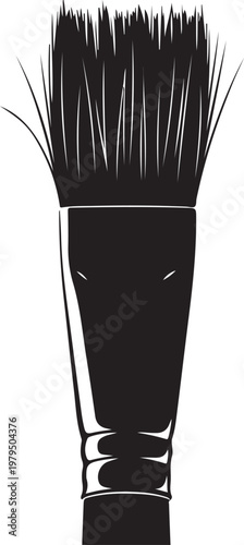 Black paintbrush