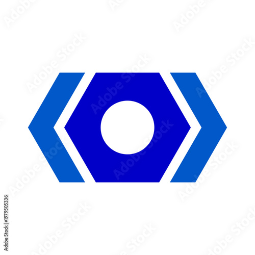 Hexagonal Circle Bullet Icon