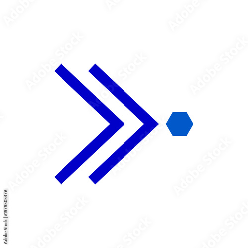 Chevron Hexagon Bullet Icon