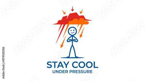 Stay Cool Under Pressure Logo Finding Calm