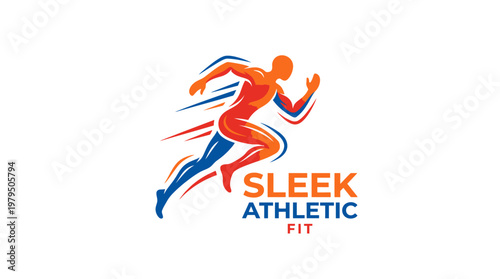 Sleek Athletic Fit Running Logo
