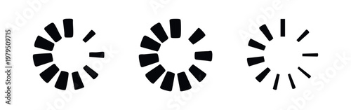 Rounded Circular Progress and Loading Icons Set