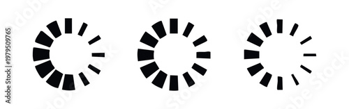 Circular Loading and Progress Bar Icons Set