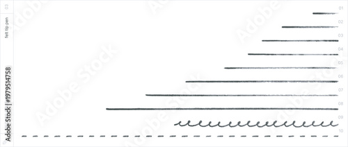 Vector Brushes. Felt Tip Pen.