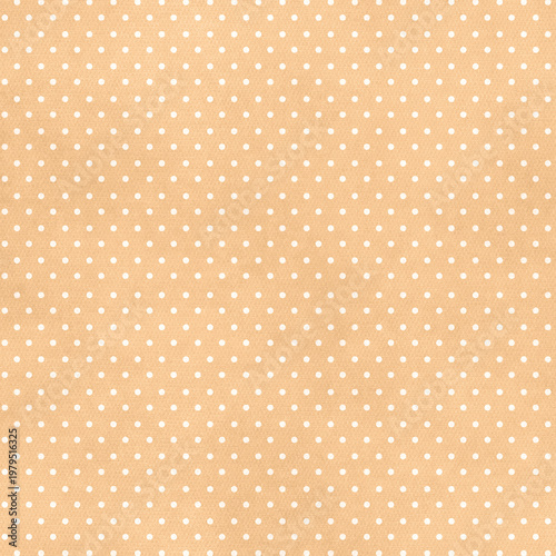 Beige textured background with small white polka dots, simple and clean design perfect for packaging, fabric prints, wallpapers, and neutral minimal layouts.