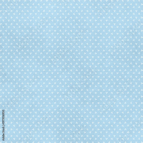 Light blue textured background with tiny white floral dots, delicate and minimal pattern perfect for baby themes, textiles, wallpapers, and soft elegant designs.