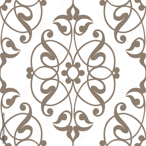 Bild auf Leinwand Wallpaper baroque, damask