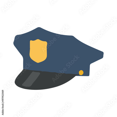 Police Officer Hat Vector Illustration