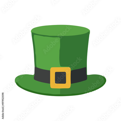 Green Leprechaun Hat Illustration