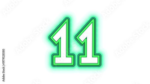Neon Number 11
Green Glow Digit
Bright Number Typography
Modern Neon Style
Digital Number Design