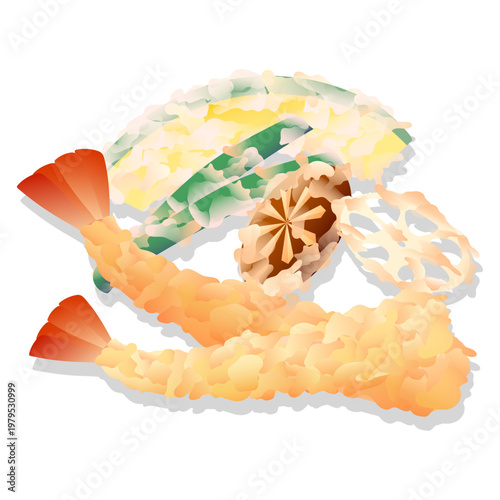 天ぷらの盛り合わせ