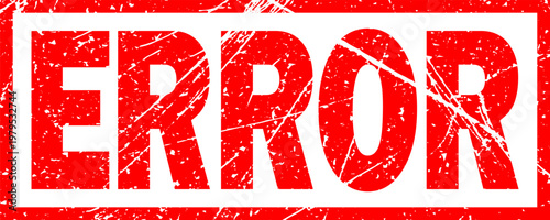 Error grunge rubber stamp