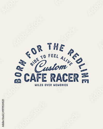 Born for the Redline Custom Cafe Racer Miles Over Memories Graph