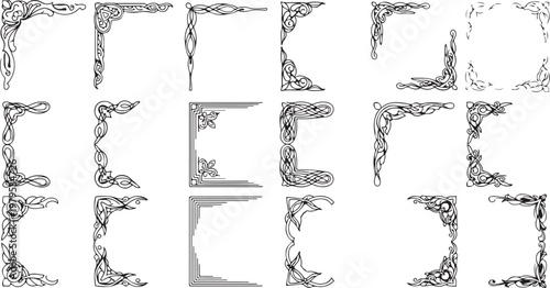 Collection of distressed frame borders and templates