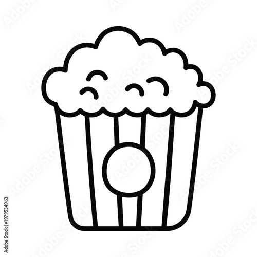 Popcorn doodle icon eps 10 file