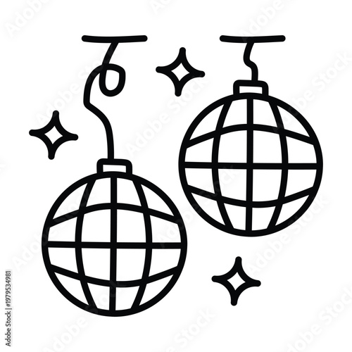 Dicco Ball doodle icon eps 10 file