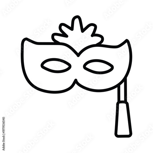 Carnival mask  doodle icon eps 10 file