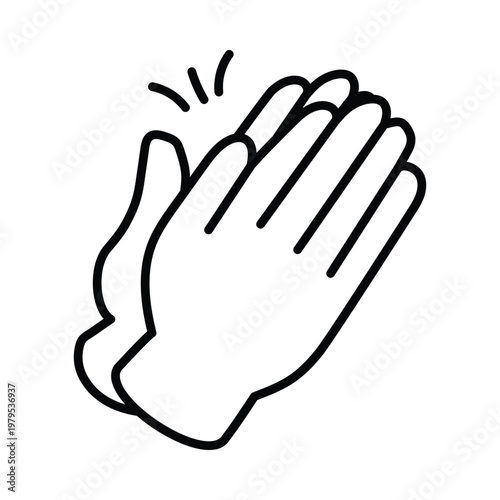 Applause doodle icon eps 10 file