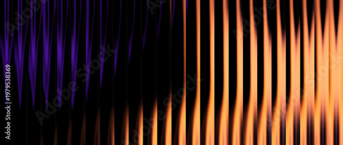 Obraz na plátně Digital website hero banner background featuring orange, purple, gold, and magen