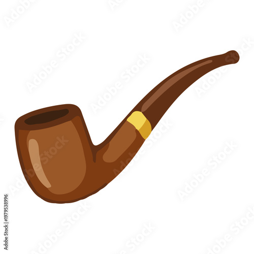 Vintage Wooden Tobacco Smoking Pipe