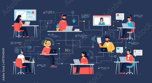 Remote Teamwork Collaboration Network