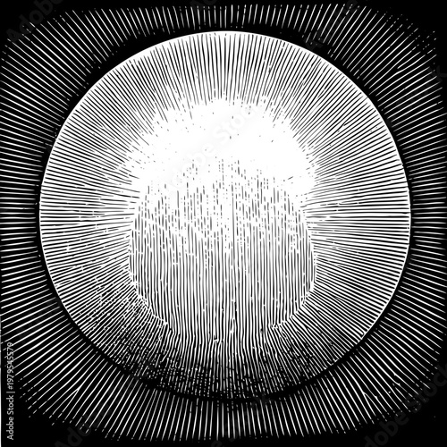 Background bundle howling wolf moon sunburst woodcut engraving graphic radiant light rays vintage vector template