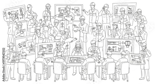 Group of people gathered in a room, focused on the main subject, a meeting or event.