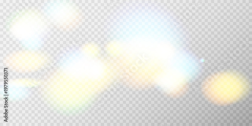 Colorful abstract bokeh background with glowing blurred circles, vibrant defocused light effect, soft festive atmosphere, bright vector illustration
