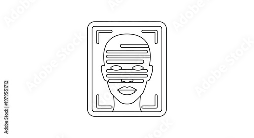 Facial Recognition Technology Icon